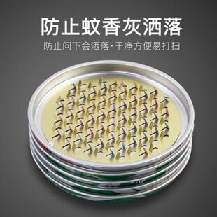 Stainless Steel Mosquito Coil Holder Tray Rack for Home Use with Lid, Ash Catcher, Fireproof, Anti-Scalding, Creative Incense Burner, Outdoor Mosquito Coil Tray