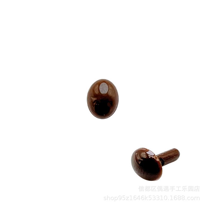 Oval pie recto mango ojo nariz poke fieltro de lana Twist stick DIY muñeca hecha a mano Accesorios