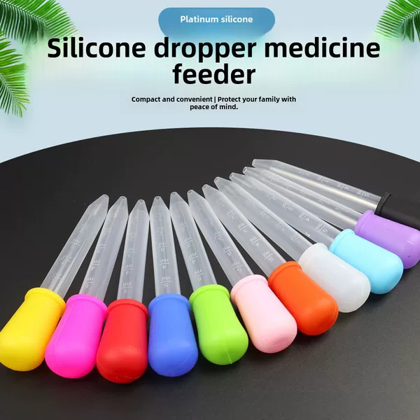 Children's Silicone Dropper Medicine Feeder with Scale 5ml Baby Anti-Choking Water Feeding Pet Medicine Artifact Wholesale