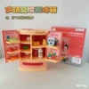 Simulation double opening refrigerator: pink
