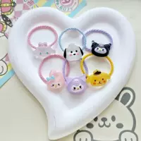 Ins девчонка с мелким сердцем Sanrio маленькая кожаная веревка для волос мягкая, детское кольцо для волос высокой эластичности