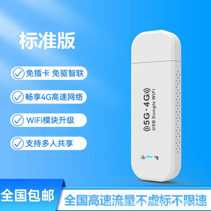 Портативный 4G WiFi маршрутизатор (Card-Free) 150 Мбит/с, питание через USB, Карманный вес 0.1 кг