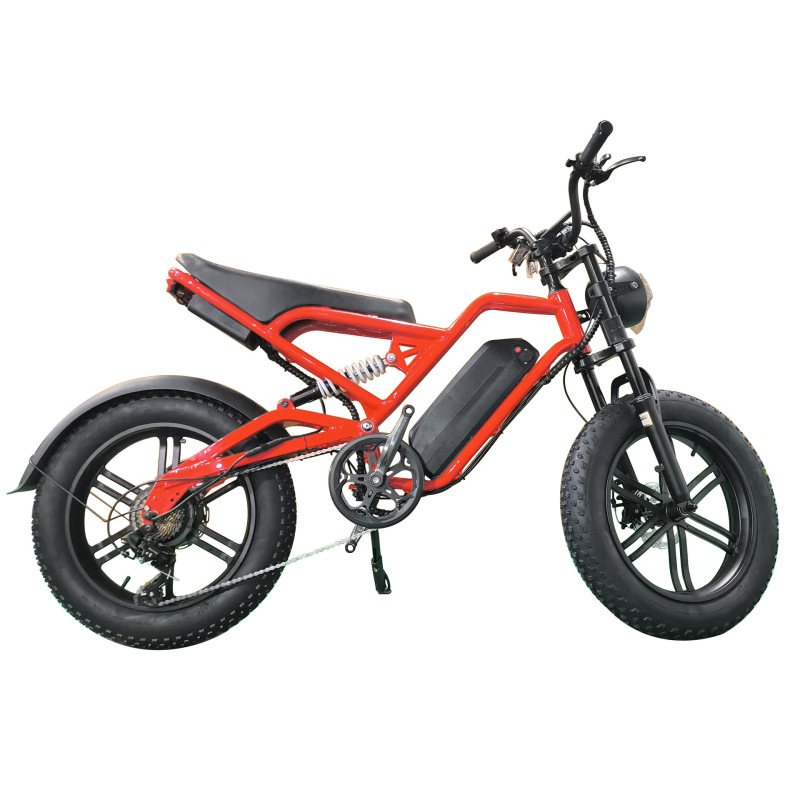 Cross-Border 48V500W Snow 20inch Bicycle Mountain Off-Road Bicycle Imitation Motorcycle Cross-Border 48V500W Snow 20inch Bicycle Mountain Off-Road Bicycle Imitation Motorcycle