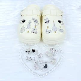 洞洞鞋配饰鞋花鞋扣配饰DIY鞋材眼镜兔子小提琴菠萝木马蝴蝶球拍