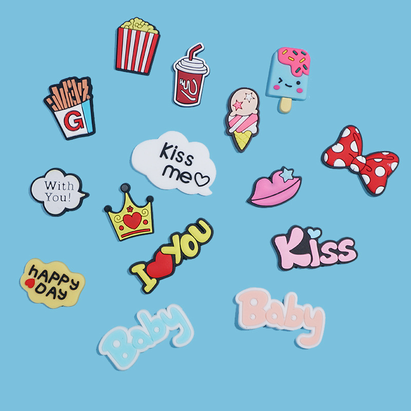 Cartoon KISSME English Letter Soft Rubber Phone Case Patch Card Bag Patch Birth Certificate Refrigerator Patch Accessories Cartoon KISSME English Letter Soft Rubber Phone Case Patch Card Bag Patch Birth Certificate Refrigerator Patch Accessories