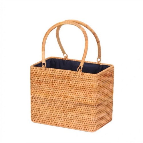 Vietnamese rattan woven bag, Instagram literary woman's shoulder bag, retro rattan woven bag, Indonesian woven basket, casual fashionable trendy bag