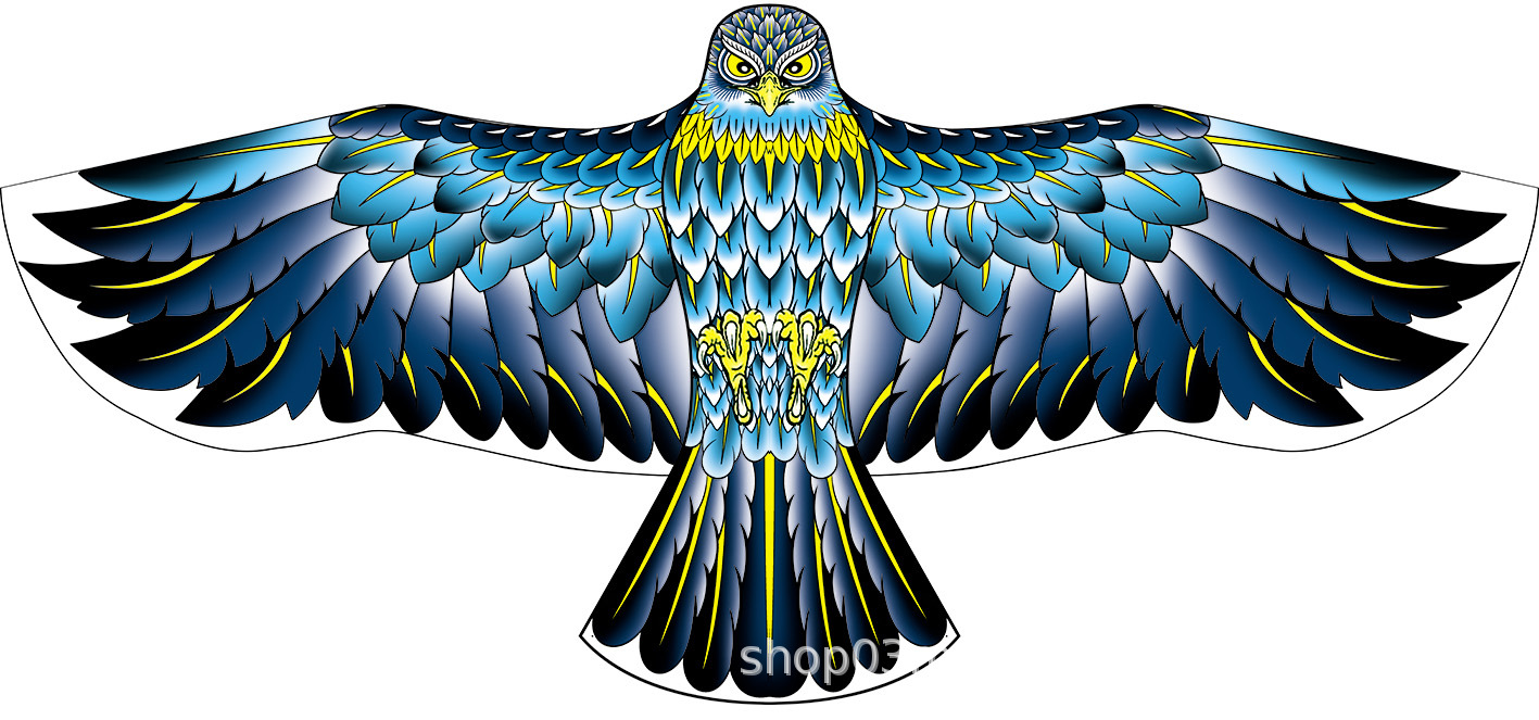 Weifang Eagle cometa al por mayor pastoral pájaros aterrorizadores de pájaros artefactos de la brisa fácil de volar niños dibujos animados adultos fabricantes de cometas