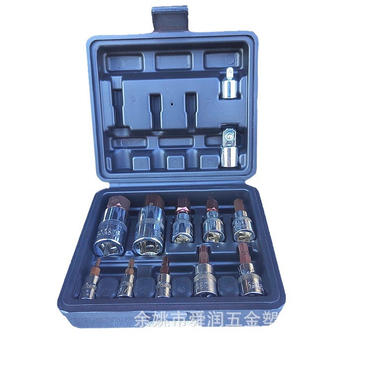 12 피스 슬리브 프레스 핏 노즐 카테고리는 H 자형 육각형 스타일 표면 S2 빨간색 소재입니다.