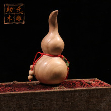 无漆打磨光滑桃木葫芦 手把件木质工艺品 把玩挂饰 把玩件 批发