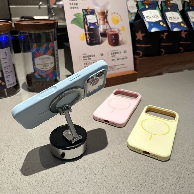 适用iPhone17promax液态硅胶细圈磁吸手机壳苹果16纯色全包保护套|undefined