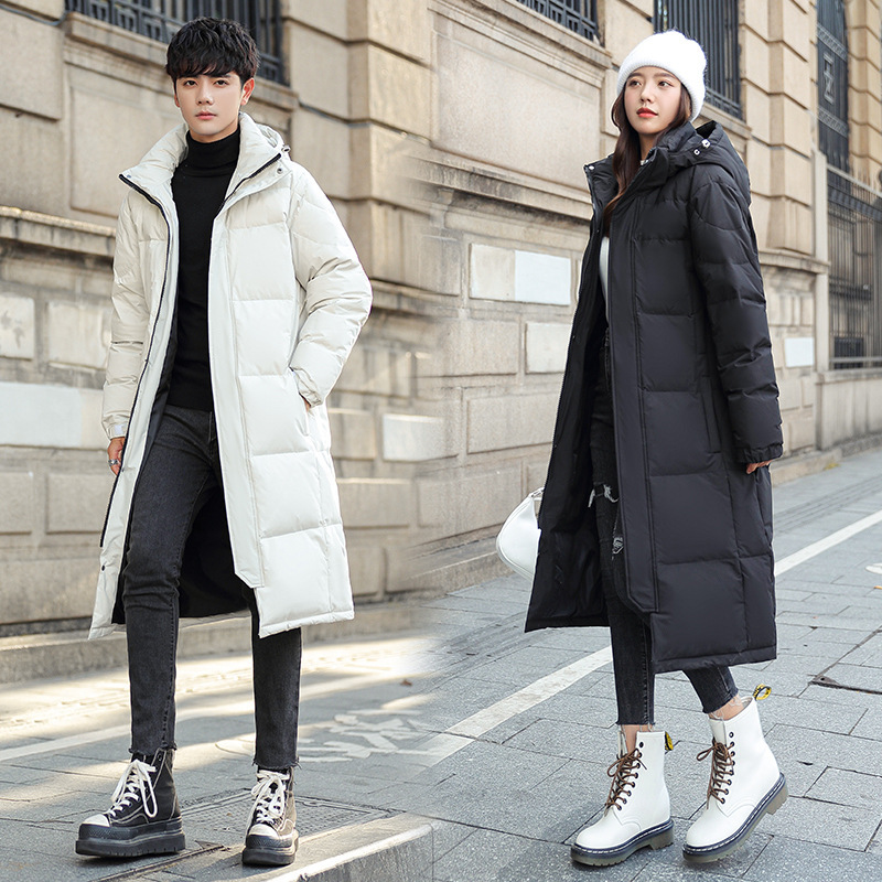 Live Broadcast Foreign Trade Winter Clothing for Men and Women, Long Style, Same Style as Running Man, Solid Color, Chinese Drama School Uniform, Long Over-The-Knee Winter Clothing for Men, Trendy Live Broadcast Foreign Trade Winter Clothing for Men and Women, Long Style, Same Style as Running Man, Solid Color, Chinese Drama School Uniform, Long Over-The-Knee Winter Clothing for Men, Trendy