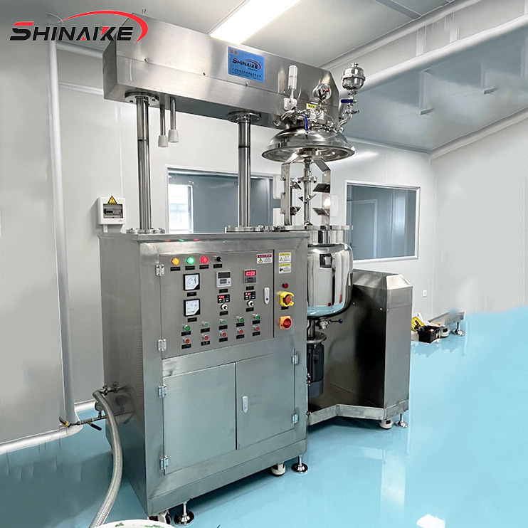 生产供应100L升降真空乳化机膏霜乳化设备护肤品制药设备
