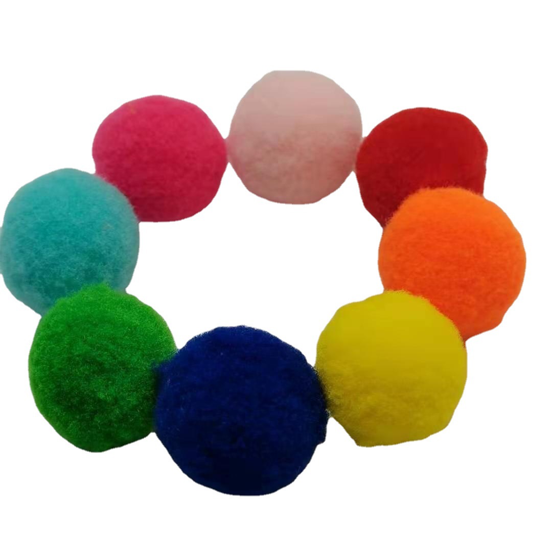 goods in stock Mixed color Amazon manual Sun flower High elastic Fur Ball manual diy High elastic Hair ball Toys parts