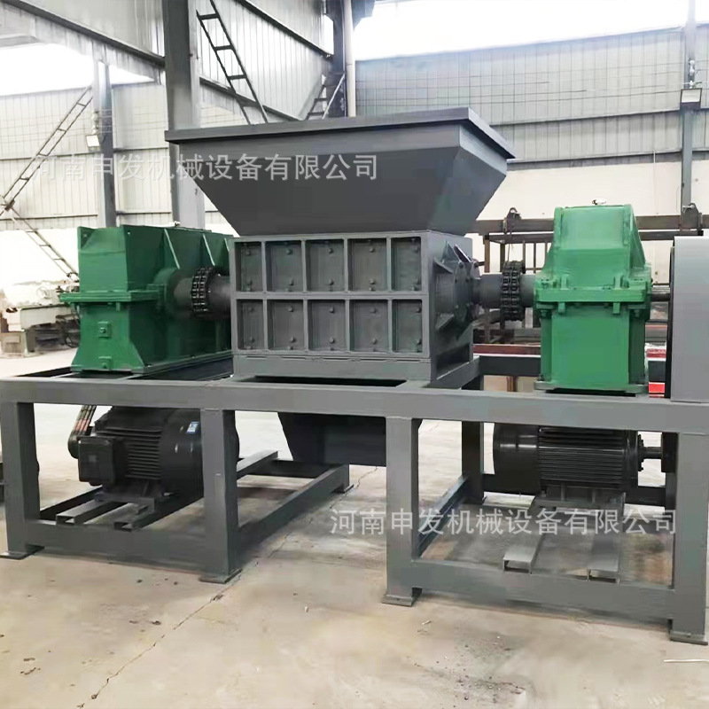 轮胎双轴撕碎机 废铁摩托车撕碎机 废旧金属破碎机撕碎机