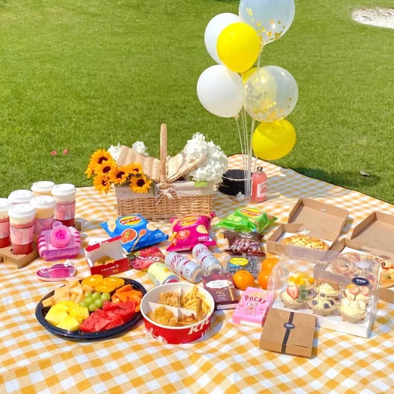 ピクニックマット防湿マット肥厚屋外ピクニック布キャンプ防水クッションポータブル防湿布テント折りたたみフロアマット|undefined