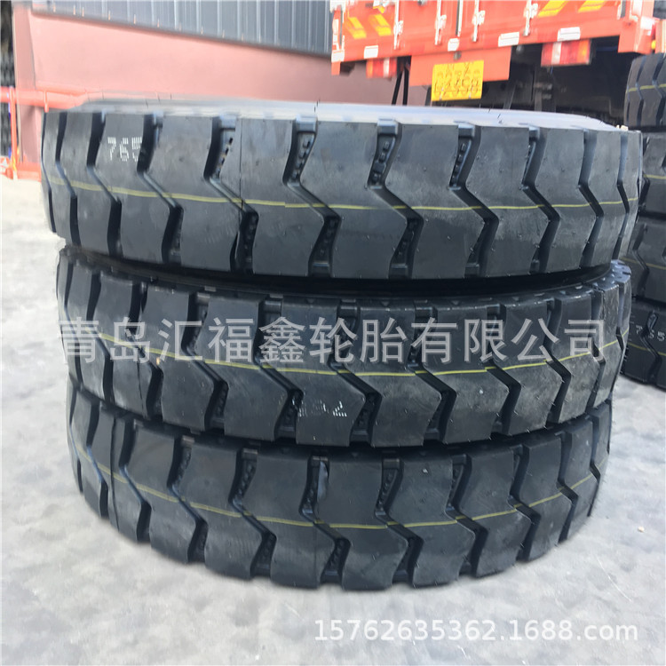 全钢丝卡车货车轮胎7.50 8.25R16 8.25R20 大块矿用HS765+矿山型