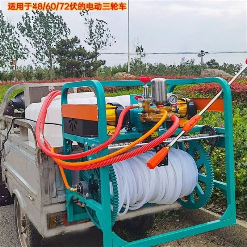 全自动高压喷雾器 侧挂式电动打药机 农田果树杀虫喷药机