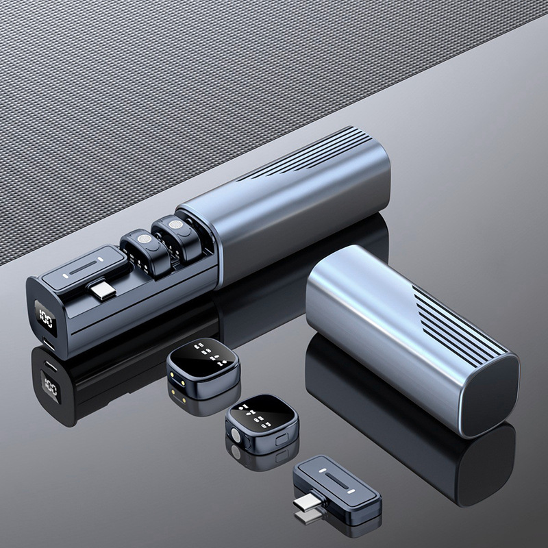 新款k26无线领夹麦克风一拖二抖音短视频手机直播蓝牙降噪话筒