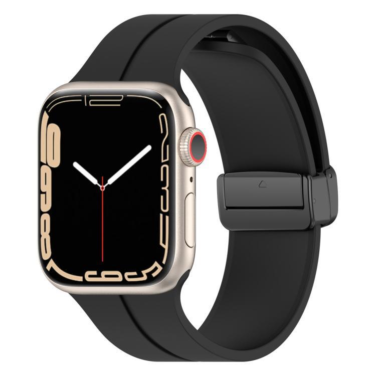 xDfind pulsera de silicona de hebilla de succión de color sólido para Apple Watch 42mm / 41mm / 40mm / 38mm / Ap