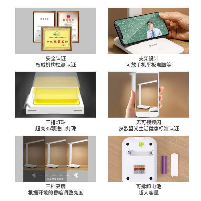 Lámpara de mesa LED para proteger la vista