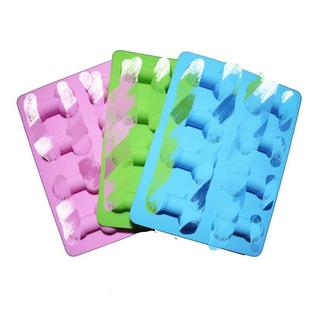 Hot-Selling in Stock 8-Piece Lao Er Silicone Chocolate Mold Dingding Ice Tray Mold Soap Mold Aromatherapy Soap Mold