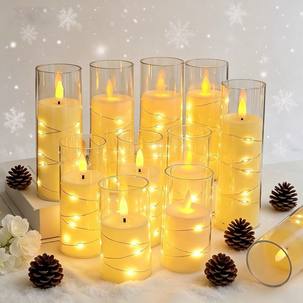 Cross-border LED electronic candle light remote control simulation…