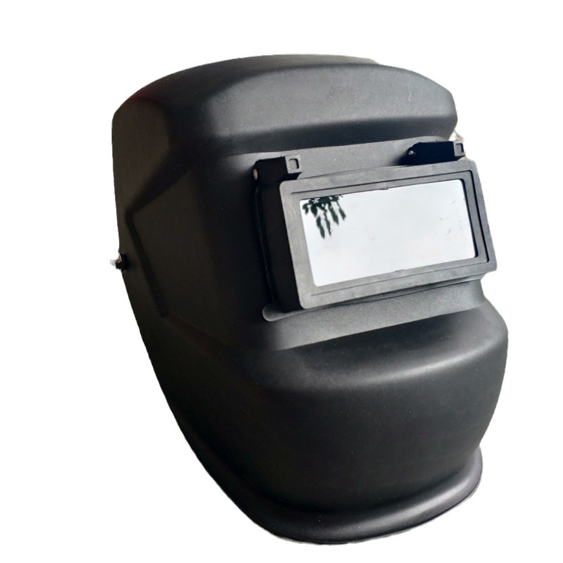 法式头戴翻盖黑色电焊面罩适用电焊气保焊氩弧焊打磨切割面部防护