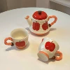 Red Apple-one pot and two cups gift box (6 sets/box) (e-commerce price control: 99 yuan/set)