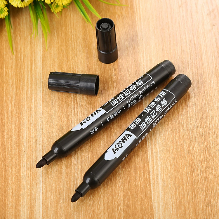 Black matte rollerball pen for students, bullet, 0.5mm