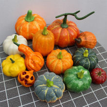 仿真泡沫万圣节南瓜模型 仿真蔬菜假南瓜装饰 橱柜展示丰收节南瓜