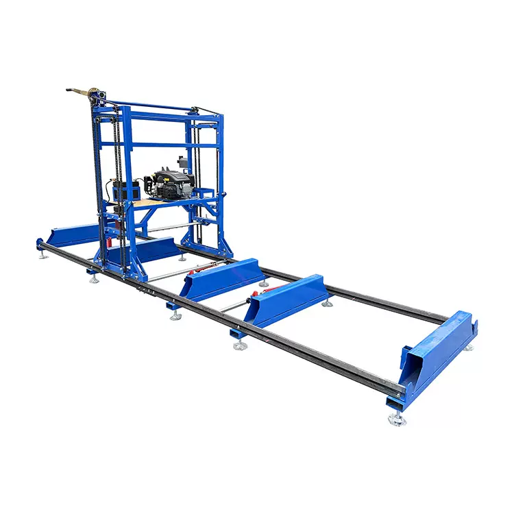 卧式手动轨道木工带锯机 原木开料 / 实木切割 木工机械锯床