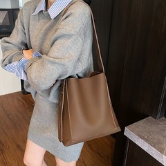 高级感时尚大容量手提水桶包子母包2025新款简约单肩包通勤斜挎包