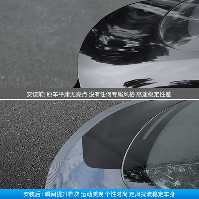 High-Performance Carbon Fiber Pattern Rear: Fixed wind wing