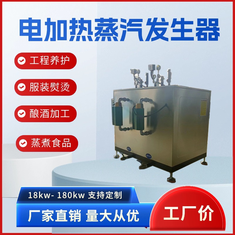 全自动电蒸汽锅炉 36kw小型电热蒸汽机 洗涤熨烫电加热蒸汽发生器