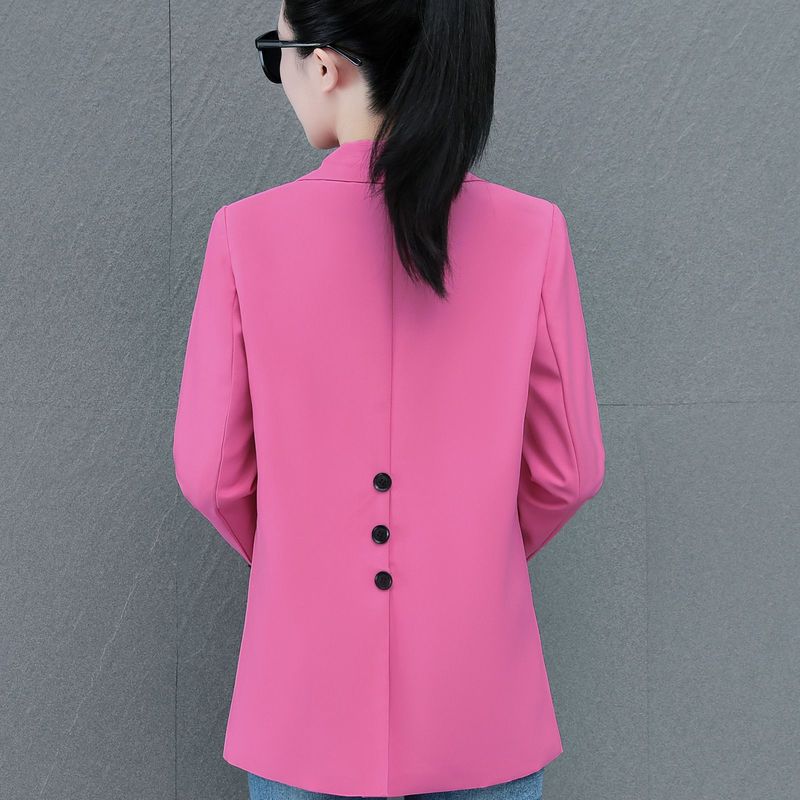 高级感炸街西装外套女春秋2025新款大码胖MM宽松休闲气质小西服潮|undefined