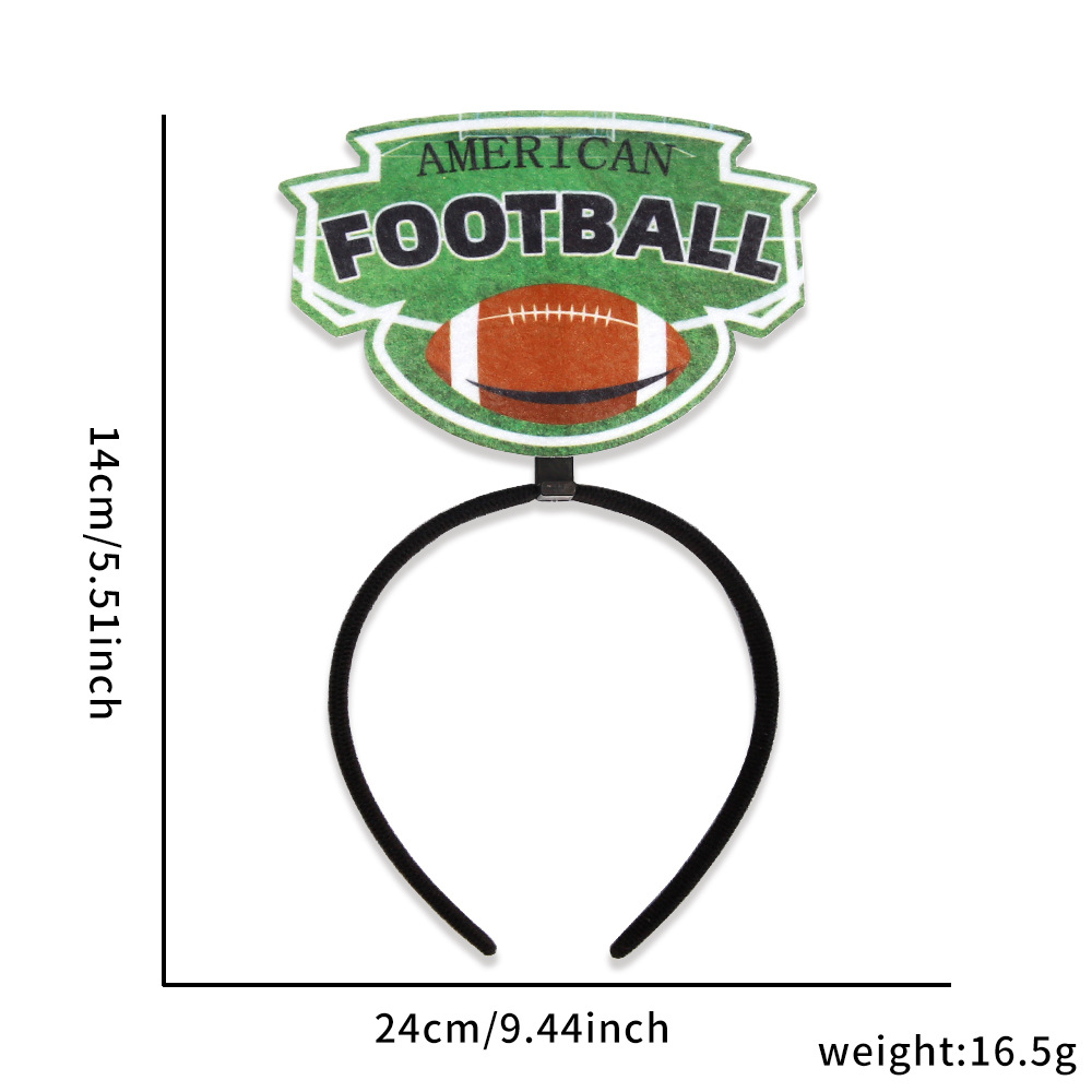 Amazon nuevo Super Bowl rugby diadema footballl americano decoración del partido diadema animar image 11