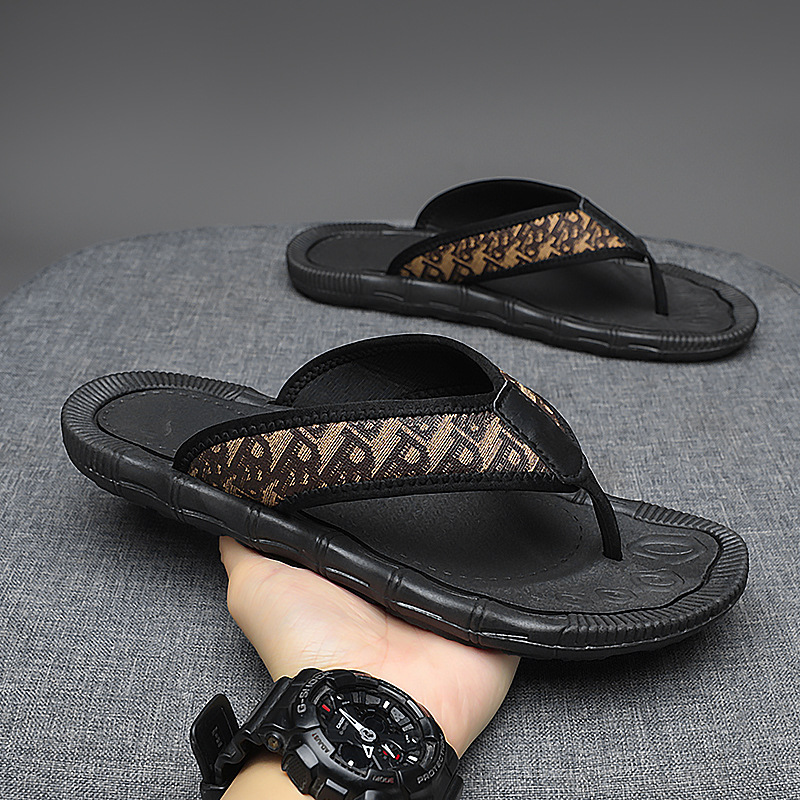 Chanclas hechas a mano tailandesas para hombres, verano nuevo estilo, chanclas antideslizantes y desodorantes, sandalias de playa resistentes al desgaste