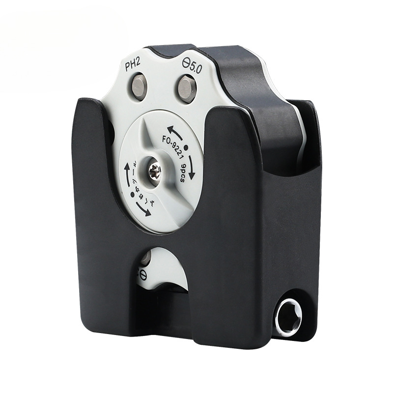 Japón Fukuoka portátil mini trinquete bidireccional una palabra cruzada ahorro de mano de obra destornillador de forma especial conjunto de cabeza de lote herramienta