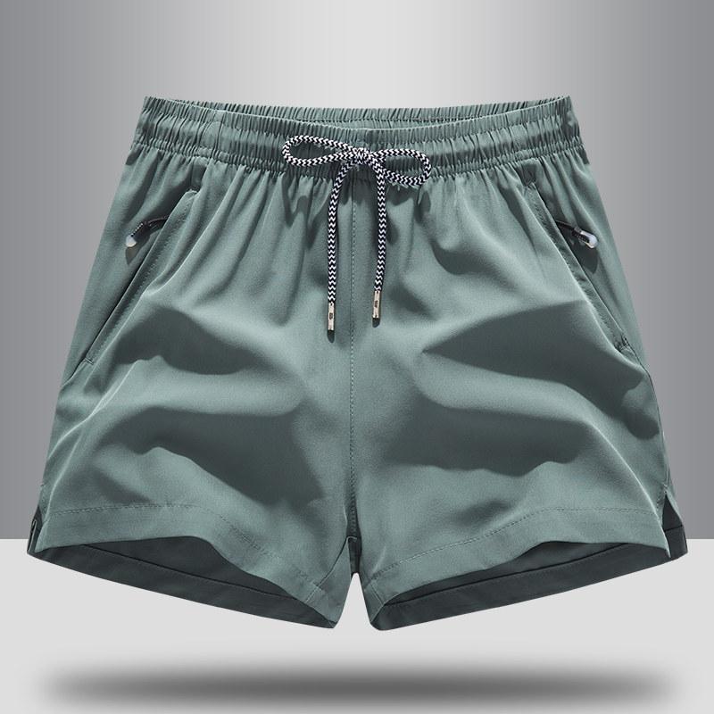 Outdoor running training three-quarter pants for men, quick-dry shorts, summer thin loose casual sports pants, breathable fitness wear