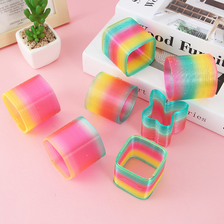 Gran 12 tabletas/caja en forma de círculo de arco iris transparente nueva venta caliente Arco Iris juguete polígono Arco Iris círculo al por mayor