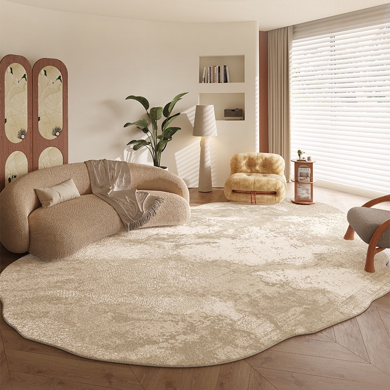 Living Room Carpet Thickened Imitation Cashmere Coffee Table Carpet Bedroom Special-Shaped Bedside Blanket Non-Slip Anti-Fall Children's Climbing Mat