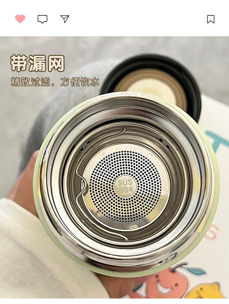 Creative, personalized and trendy insulated cups, simple and ins Japanese stainless steel water cup gifts for male and female students pic 34