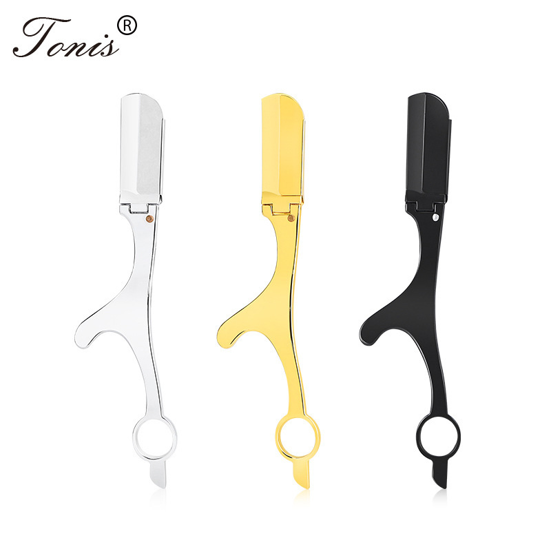 Factory wholesale razor old straight handle manual scraper hair shaving eyebrow shaving razor zinc alloy knife holder Factory wholesale razor old straight handle manual scraper hair shaving eyebrow shaving razor zinc alloy knife holder