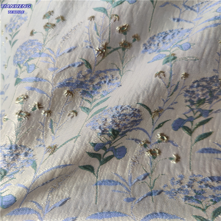 XK617#浮雕蓝色蒲公英花  女装连衣裙短裙外套手袋箱包金属丝布料