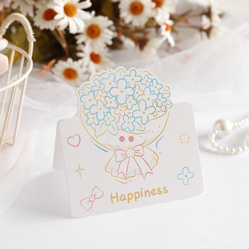 행복 [만화 라인 꽃]