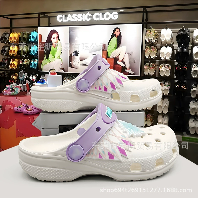 Кросс лед и лед любовь детская пещерная обувь летняя девочка Баотоу тапочки пляжная обувь детская обувь звезда сандалии