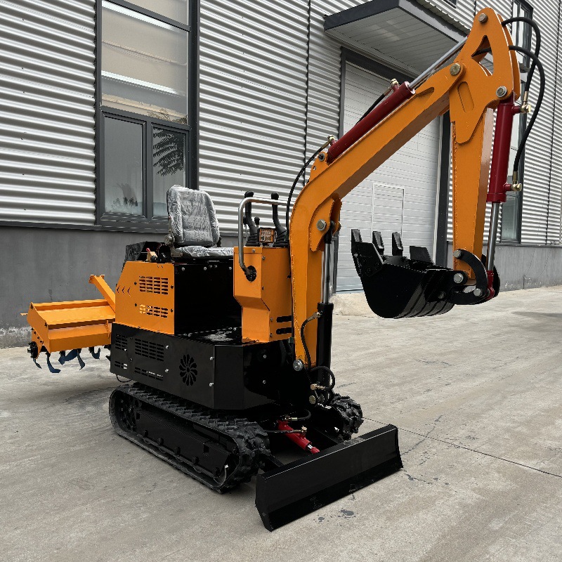 25马力35马力微挖旋耕机 果园大棚挖机旋耕一体机