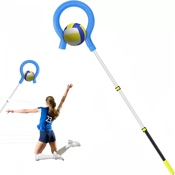 Volleyball Spike Trainer Practice Aid Ball Holder Serve Adjustable Training Question Mark Hook Volleyball Training Bounce