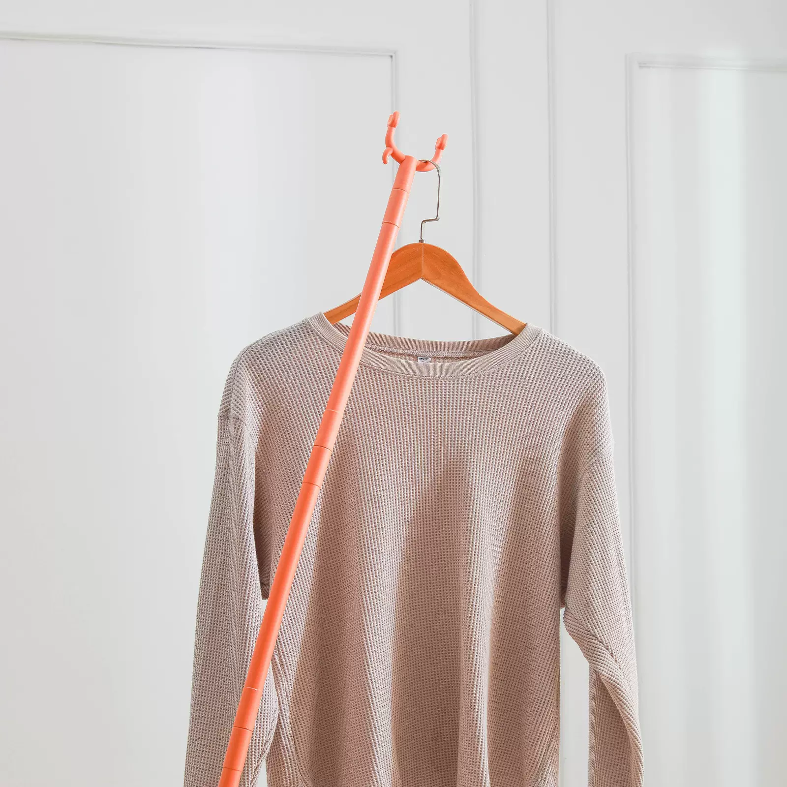 厂家批发可调长度塑料衣叉阳台衣叉子晾衣杆便携式撑衣杆衣