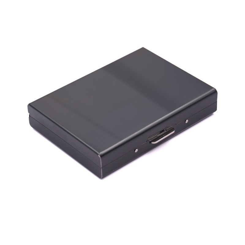 Fábrica de auto-operado al por mayor de acero inoxidable titular de la tarjeta de crédito tarjeta de Banco titular de la tarjeta de metal caja de la tarjeta 6 Tarjetas 8 tarjetas 10 tarjetas